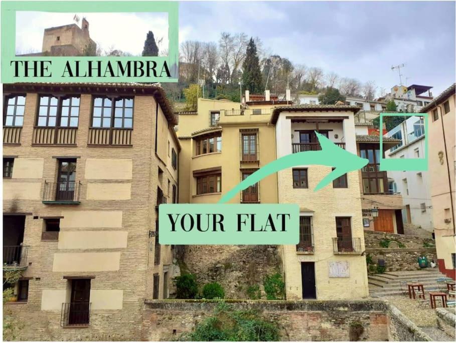 Spacious Loft / Literally At The Foot Of Alhambra Lägenhet Granada Exteriör bild